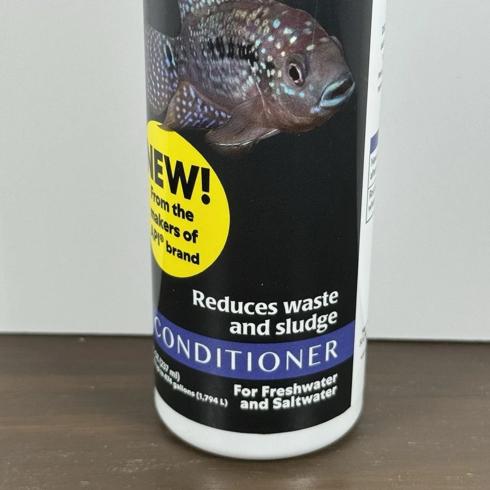 Aquarian Aquarium Cleaner Conditioner Liquid 8 oz Fresh Salt Water Treatment New